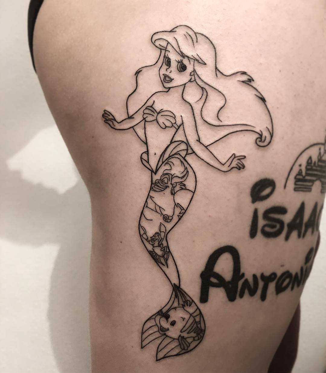 Disney Arial the little mermaid tattoo